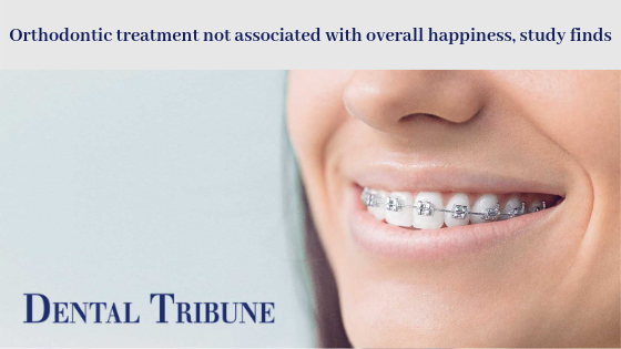 Orthodontic treatment not associated with overall happiness, study finds