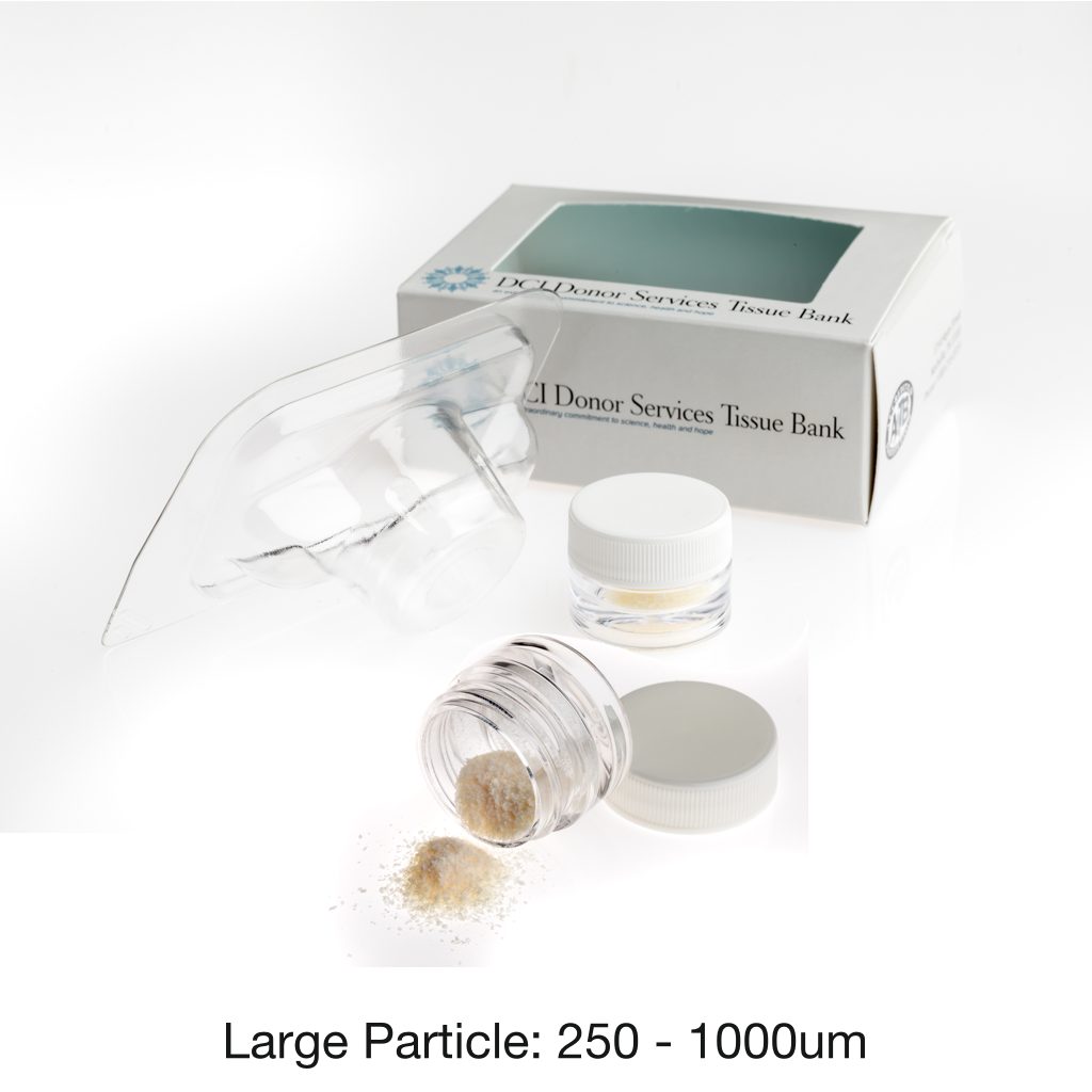 Mineralized Cortical Cancellous Bone Mix, Large Particle, 250 - 1000 um
