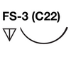 PTFE Suture, 4-0, FS3 (C22), 12PK